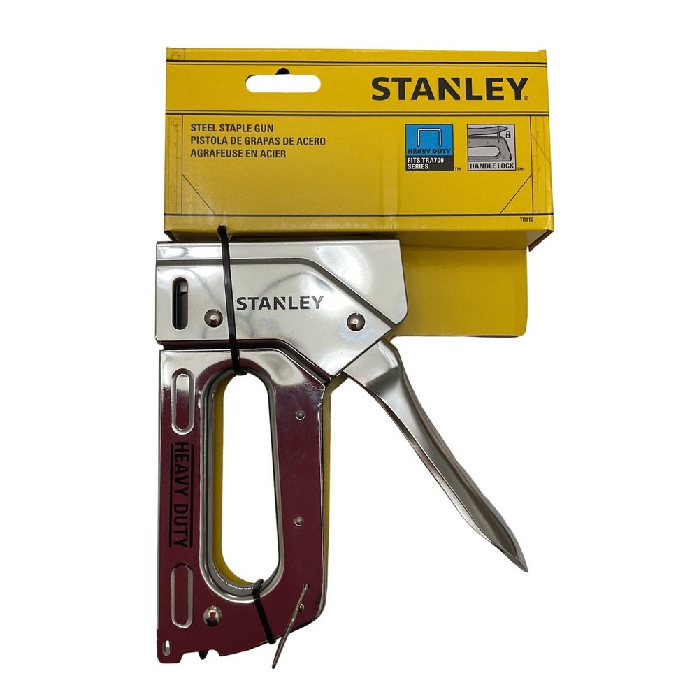 Stanley TR110 Heavy Duty Steel Staple Gun Fits TRA700‎ Arrow T50 Staples Silver